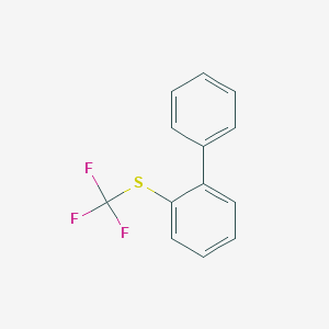 molecular formula C13H9F3S B181787 2-(三氟甲基硫代)联苯 CAS No. 129922-51-6
