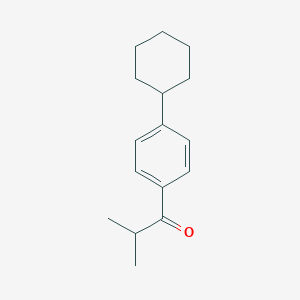 1-(4-Cyclohexylphenyl)-2-methylpropan-1-one