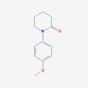 molecular formula C12H15NO2 B181796 1-(4-甲氧基苯基)哌啶-2-酮 CAS No. 206753-46-0