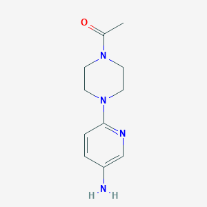 1-[4-(5-Aminopyridin-2-yl)piperazin-1-yl]ethan-1-one