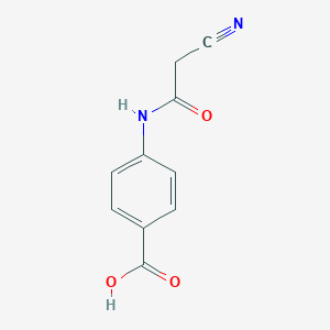 molecular formula C10H8N2O3 B181799 4-(2-Cyano-acetylamino)-benzoic acid CAS No. 31557-87-6