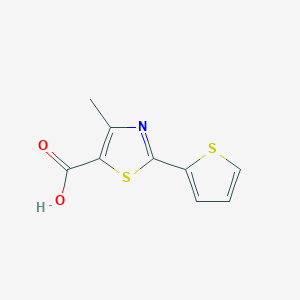 molecular formula C9H7NO2S2 B181800 4-Methyl-2-(2-thienyl)-1,3-thiazole-5-carboxylic acid CAS No. 209540-08-9