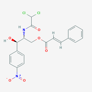 [(2R,3R)-2-[(2,2-dichloroacetyl)amino]-3-hydroxy-3-(4-nitrophenyl)propyl] (E)-3-phenylprop-2-enoate