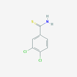 molecular formula C7H5Cl2NS B181803 3,4-二氯硫代苯甲酰胺 CAS No. 22179-73-3