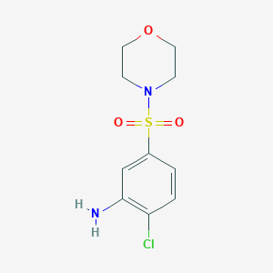 molecular formula C10H13ClN2O3S B181806 2-Chloro-5-(morpholine-4-sulfonyl)-phenylamine CAS No. 99187-74-3