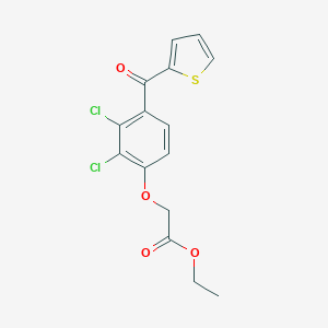 molecular formula C15H12Cl2O4S B018181 乙酰乙酸-[4-(噻吩基酮)-2,3-二氯苯氧基]酯 CAS No. 66883-42-9