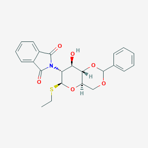 molecular formula C23H23NO6S B181814 2-[(4aR,6S,7R,8R,8aS)-6-ethylsulfanyl-8-hydroxy-2-phenyl-4,4a,6,7,8,8a-hexahydropyrano[3,2-d][1,3]dioxin-7-yl]isoindole-1,3-dione CAS No. 129519-28-4