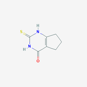 molecular formula C7H8N2OS B181823 2-Mercapto-6,7-dihydro-3H-cyclopentapyrimidin-4(5H)-one CAS No. 35563-27-0