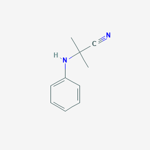 molecular formula C10H12N2 B181826 2-Methyl-2-(phenylamino)propanenitrile CAS No. 2182-38-9