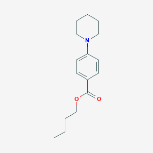 molecular formula C16H23NO2 B181832 Benzoic acid, 4-(1-piperidinyl)-, butyl ester CAS No. 132884-54-9