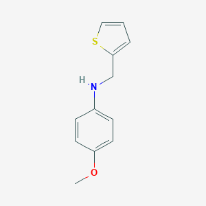 molecular formula C12H13NOS B181843 4-methoxy-N-(thiophen-2-ylmethyl)aniline CAS No. 3139-29-5
