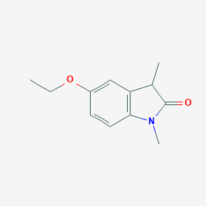 molecular formula C12H15NO2 B181846 5-Ethoxy-1,3-dimethylindolin-2-one CAS No. 131042-86-9