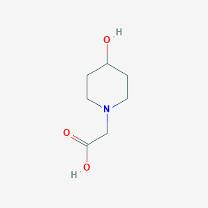 molecular formula C7H13NO3 B181850 2-(4-Hydroxypiperidin-1-yl)acetic acid CAS No. 168159-33-9