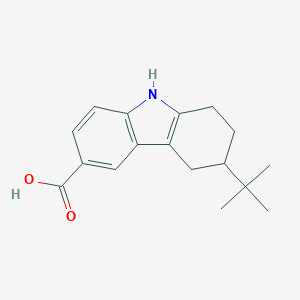 molecular formula C17H21NO2 B181853 3-Tert-butyl-2,3,4,9-tetrahydro-1H-carbazole-6-carboxylic acid CAS No. 685862-13-9