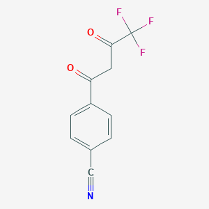4-(4,4,4-Trifluoro-3-oxobutanoyl)benzonitrile