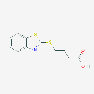 molecular formula C11H11NO2S2 B181871 4-(1,3-Benzothiazol-2-ylsulfanyl)butanoic acid CAS No. 80357-74-0
