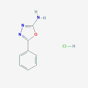 molecular formula C8H8ClN3O B181874 5-Phenyl-1,3,4-oxadiazol-2-amine;hydrochloride CAS No. 1905-75-5