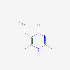 molecular formula C9H12N2O B181876 5-Allyl-2,6-dimethyl-4-pyrimidinol CAS No. 78304-54-8