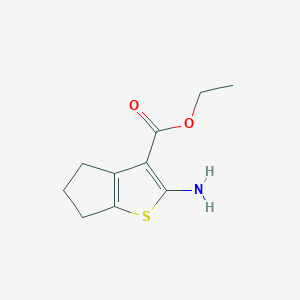 molecular formula C10H13NO2S B181883 Ethyl 2-amino-5,6-dihydro-4H-cyclopenta[b]thiophene-3-carboxylate CAS No. 4815-29-6