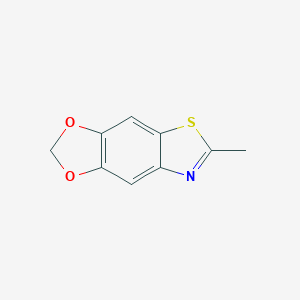molecular formula C9H7NO2S B181884 1,3-Dioxolo(4,5-f)benzothiazole, 6-methyl- CAS No. 4791-94-0