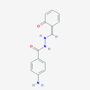 B181885 4-amino-N'-[(Z)-(6-oxocyclohexa-2,4-dien-1-ylidene)methyl]benzohydrazide CAS No. 50366-22-8