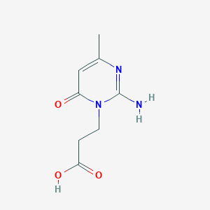 molecular formula C8H11N3O3 B181893 3-(2-amino-4-methyl-6-oxopyrimidin-1(6H)-yl)propanoic acid CAS No. 19675-50-4