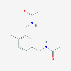 molecular formula C14H20N2O2 B181907 N-[[5-(acetamidomethyl)-2,4-dimethylphenyl]methyl]acetamide CAS No. 32280-53-8
