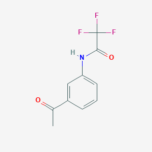 molecular formula C10H8F3NO2 B181921 N-(3-acetylphenyl)-2,2,2-trifluoroacetamide CAS No. 56915-87-8