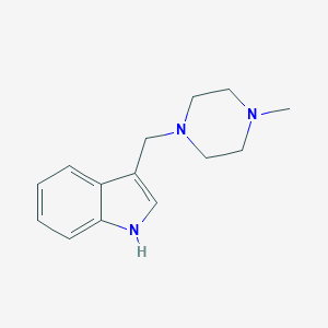 B181923 3-((4-methylpiperazin-1-yl)methyl)-1H-indole CAS No. 5444-91-7