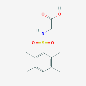 B181932 (2,3,5,6-Tetramethyl-benzenesulfonylamino)-acetic acid CAS No. 379250-94-9
