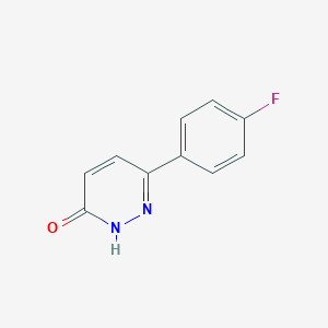molecular formula C10H7FN2O B181933 6-(4-Fluorophenyl)pyridazin-3-ol CAS No. 58897-67-9