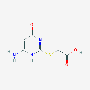 molecular formula C6H7N3O3S B181934 Acetic acid, (4-amino-6-hydroxy-2-pyrimidinyl)thio- CAS No. 66902-63-4