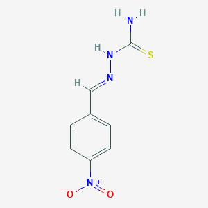 molecular formula C8H8N4O2S B181947 2-((4-Nitrophenyl)methylene)hydrazinecarbothioamide CAS No. 5470-48-4