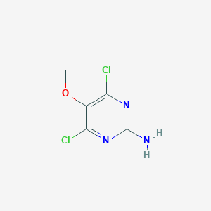 molecular formula C5H5Cl2N3O B181954 4,6-Dichloro-5-methoxypyrimidin-2-amine CAS No. 13428-25-6