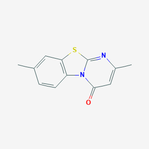 molecular formula C12H10N2OS B181957 2,8-Dimethylpyrimido[2,1-b][1,3]benzothiazol-4-one CAS No. 75791-83-2