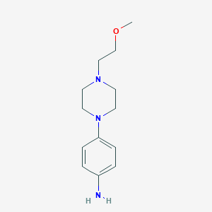 molecular formula C13H21N3O B181962 4-[4-(2-Methoxyethyl)piperazin-1-yl]aniline CAS No. 443915-51-3