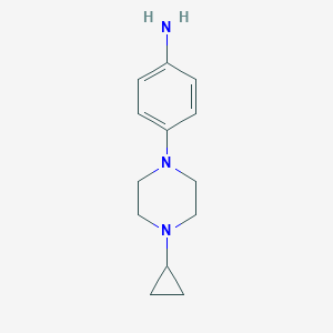 molecular formula C13H19N3 B181963 4-(4-环丙基哌嗪-1-基)苯胺 CAS No. 700804-17-7
