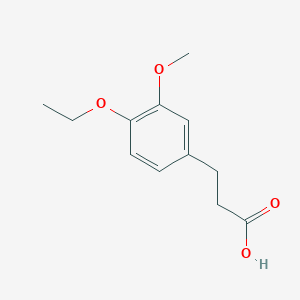 molecular formula C12H16O4 B181966 3-(4-Ethoxy-3-methoxyphenyl)propanoic acid CAS No. 30044-91-8