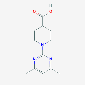 molecular formula C12H17N3O2 B181967 1-(4,6-二甲基嘧啶-2-基)哌啶-4-羧酸 CAS No. 797028-97-8