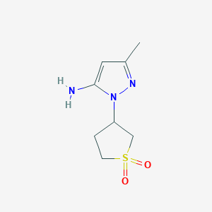 molecular formula C8H13N3O2S B181986 1-(1,1-Dioxidotetrahydro-3-thienyl)-3-methyl-1H-pyrazol-5-amine CAS No. 27280-97-3