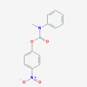 molecular formula C14H12N2O4 B181991 4-Nitrophenyl methylphenylcarbamic acid CAS No. 49839-35-2