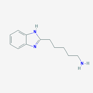 molecular formula C12H17N3 B181998 1H-Benzimidazole-2-pentanamine CAS No. 39650-63-0