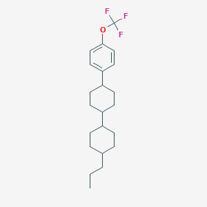 molecular formula C22H31F3O B181999 (1S,4R)-4-Propyl-4'-(4-(trifluoromethoxy)phenyl)-1,1'-bi(cyclohexane) CAS No. 133937-72-1