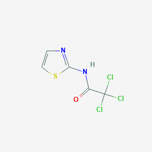 molecular formula C5H3Cl3N2OS B182003 2,2,2-trichloro-N-(1,3-thiazol-2-yl)acetamide CAS No. 53399-01-2