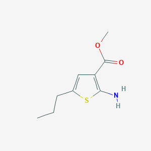 molecular formula C9H13NO2S B182007 Methyl 2-amino-5-propylthiophene-3-carboxylate CAS No. 343855-83-4