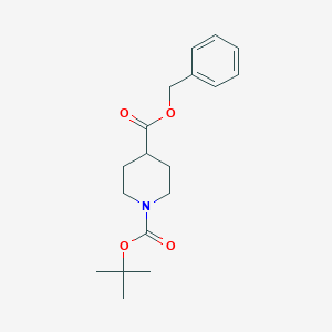 molecular formula C18H25NO4 B182013 苯甲酰-N-Boc-4-哌啶甲酸酯 CAS No. 177990-33-9
