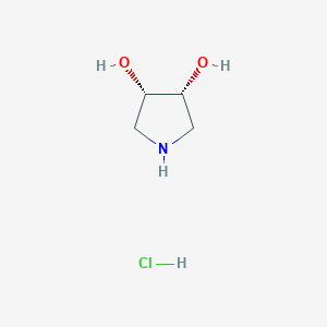 molecular formula C4H10ClNO2 B182025 cis-Pyrrolidine-3,4-diol hydrochloride CAS No. 186393-21-5