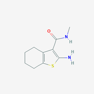 molecular formula C10H14N2OS B182027 2-amino-N-methyl-4,5,6,7-tetrahydro-1-benzothiophene-3-carboxamide CAS No. 38201-62-6
