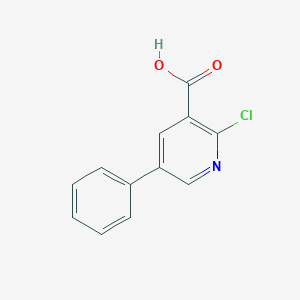 molecular formula C12H8ClNO2 B182029 2-Chloro-5-phenylnicotinic acid CAS No. 117449-73-7