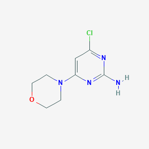 molecular formula C8H11ClN4O B182032 4-Chloro-6-morpholin-4-ylpyrimidin-2-amine CAS No. 339016-18-1